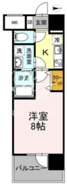 D-room早稲田 307 間取り図