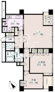 小石川パークタワー 806 間取り図