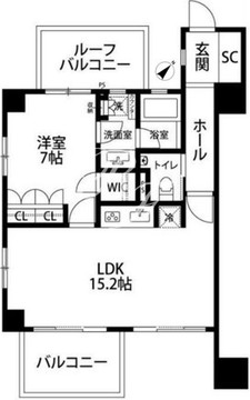 グランスイート神宮前 401 間取り図