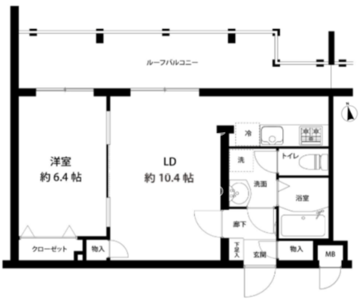 レオーネ馬込 502 間取り図
