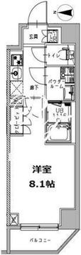 エスレジデンス三田慶大前 201 間取り図