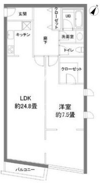 カスタリア西麻布霞町 310 間取り図