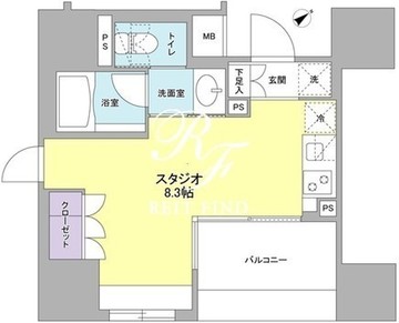 コンフォリア池袋DEUX 605 間取り図