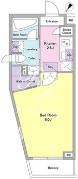 アジールコート西馬込 206 間取り図