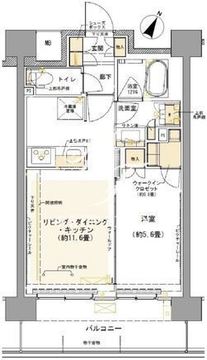 コムレジ赤羽 203 間取り図