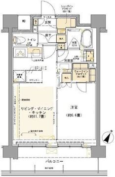 コムレジ赤羽 205 間取り図