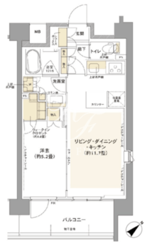 コムレジ赤羽 606 間取り図