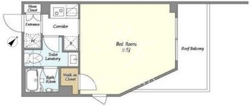 ウェルスクエアイズム恵比寿 605 間取り図