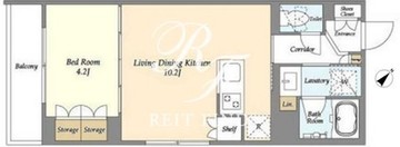ウェルスクエアイズム恵比寿 601 間取り図
