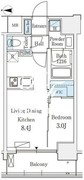 デュオフラッツ池袋 403 間取り図