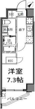 エスレジデンス目黒大岡山 101 間取り図