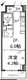 エスレジデンス目黒大岡山 202 間取り図