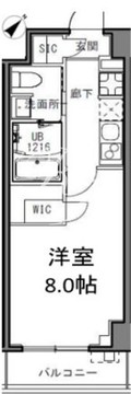 エスレジデンス目黒大岡山 204 間取り図