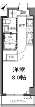 エスレジデンス目黒大岡山 304 間取り図