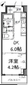 エスレジデンス目黒大岡山 103 間取り図