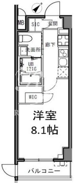 エスレジデンス目黒大岡山 105 間取り図