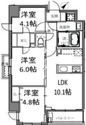 エスレジデンス目黒大岡山 306 間取り図