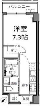 エスレジデンス目黒大岡山 212 間取り図