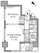 レジディア広尾南 303 間取り図