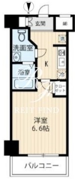 アルコバレーノ武蔵小山 407 間取り図