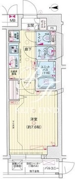 プレサンスジェネ赤羽真正寺坂 207 間取り図