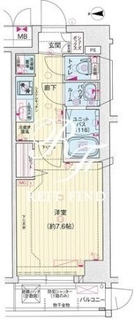 プレサンスジェネ赤羽真正寺坂 307 間取り図