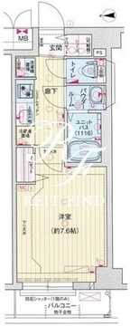 プレサンスジェネ赤羽真正寺坂 105 間取り図
