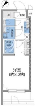 ルネサンスコート世田谷若林 207 間取り図