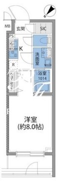 ルネサンスコート世田谷若林 408 間取り図