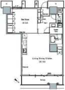 ザ・東京タワーズミッドタワー 724 間取り図