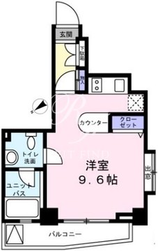 レジディア恵比寿3 601 間取り図