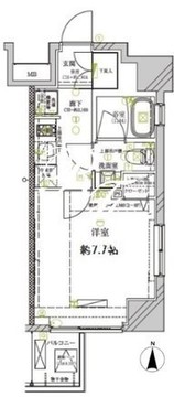 ディアレイシャス菊川 604 間取り図