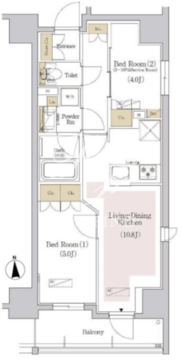 アーバネックス銀座東3 203 間取り図