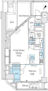 ブエナヴィスタ代々木 503 間取り図