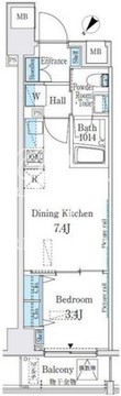 ブエナヴィスタ代々木 302 間取り図