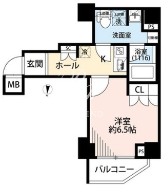 プレール・ドゥーク本所吾妻橋6 203 間取り図