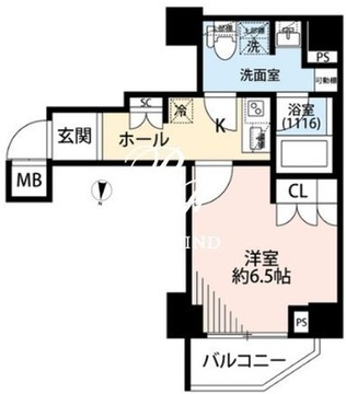 プレール・ドゥーク本所吾妻橋6 503 間取り図