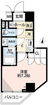 プレール・ドゥーク本所吾妻橋6 101 間取り図