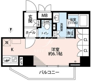 プレール・ドゥーク本所吾妻橋6 703 間取り図