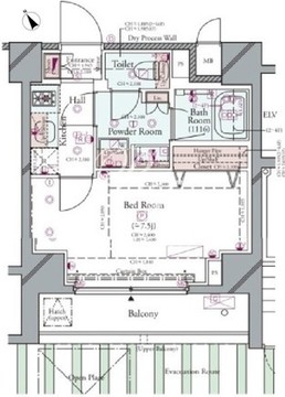 コンシェリア門前仲町SAKURA PROMENADE 101 間取り図
