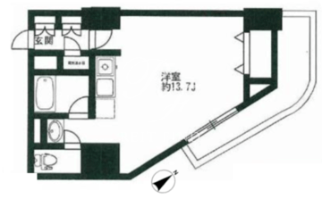 HF駒沢公園レジデンスタワー 704 間取り図