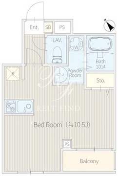 ＮＯＮＡ　ＰＬＡＣＥ渋谷富ヶ谷Ａｎｎｅｘ 303 間取り図
