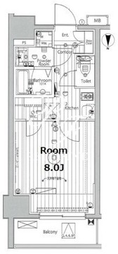 プロスタイルウェルス品川戸越MD 302 間取り図