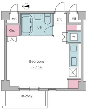 レジディア自由が丘2 304 間取り図