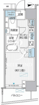 ヒューリックレジデンス新御茶ノ水 1004 間取り図