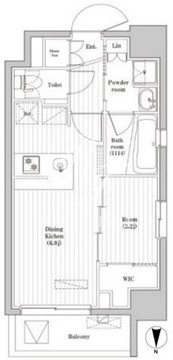 アジールコート蒲田 504 間取り図