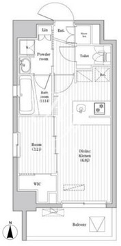 アジールコート蒲田 303 間取り図