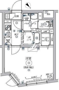 リルシア都立大学 403 間取り図