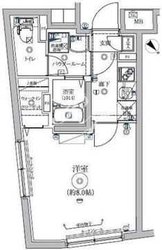 リルシア都立大学 101 間取り図