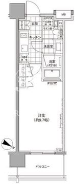 パークハビオ渋谷神山町 1202 間取り図